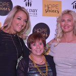 Donna Angott (C), Mary Claire Elmer (R) and a guest at 2019 Hope Shines