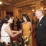 Josephine Long greets Darlene Piette and guest at the 2019 Hope Shines Gala