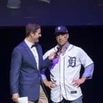 Andy Dirks and Justin Rose onstage