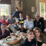 Tommy Schomaker and large group of friends