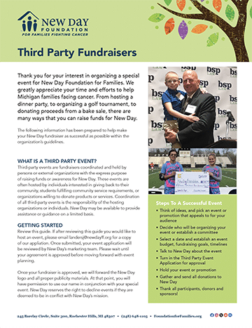 NDFF Third Party Fundraisers
