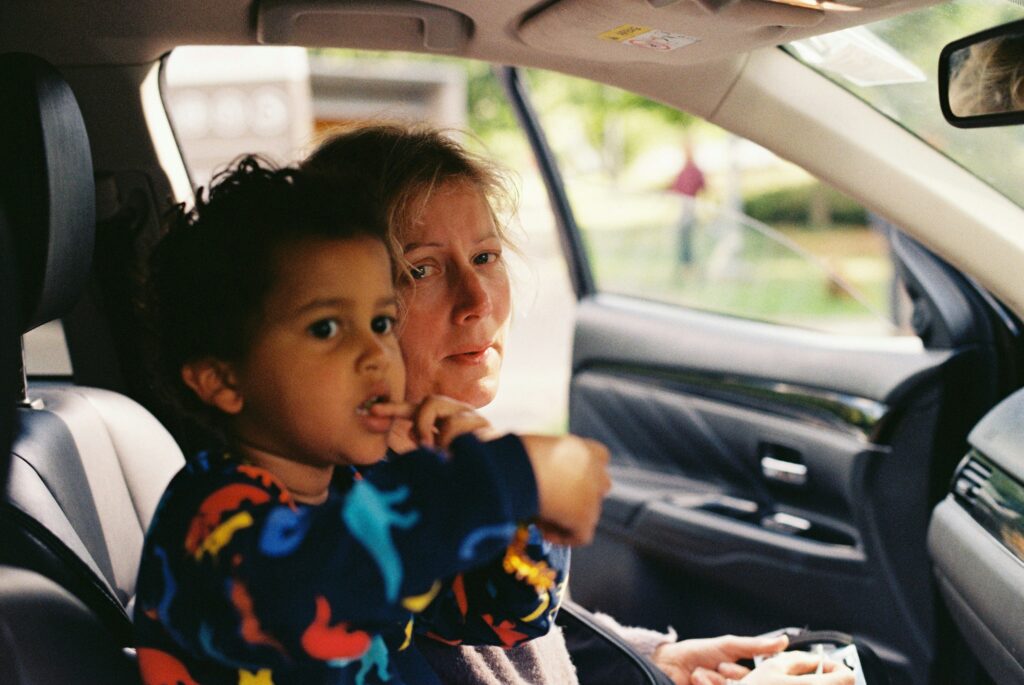Mom and child in care