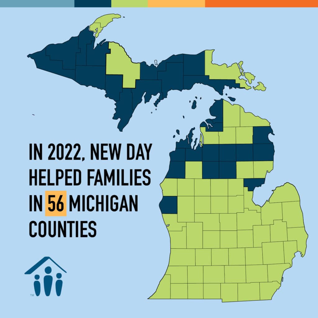 Michigan map of counties 2022